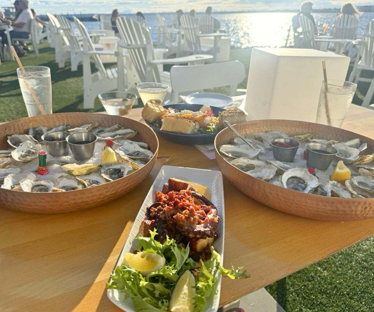 food at Pier 52 in Fall River, Massachusetts