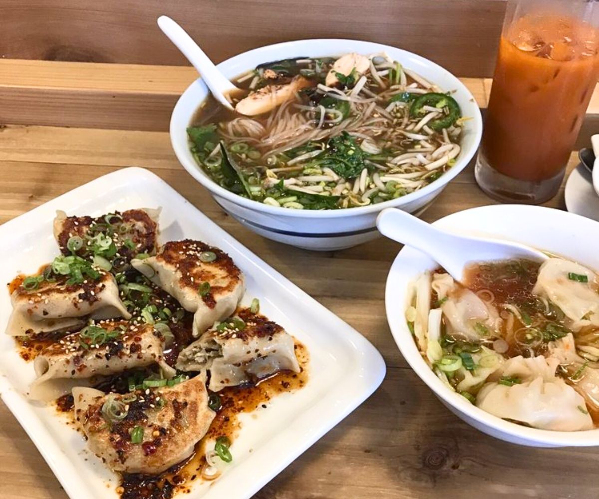 dishes at Noodlezip in Bismarck, North Dakotoa