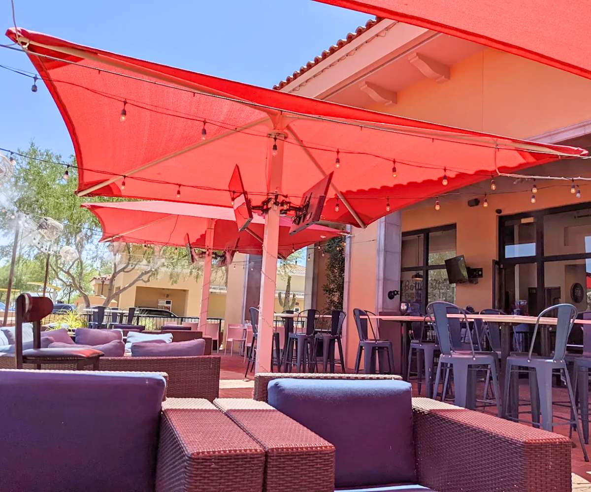 outdoor dining at The Spot Neighborhood Grill in Scottsdale, Arizona