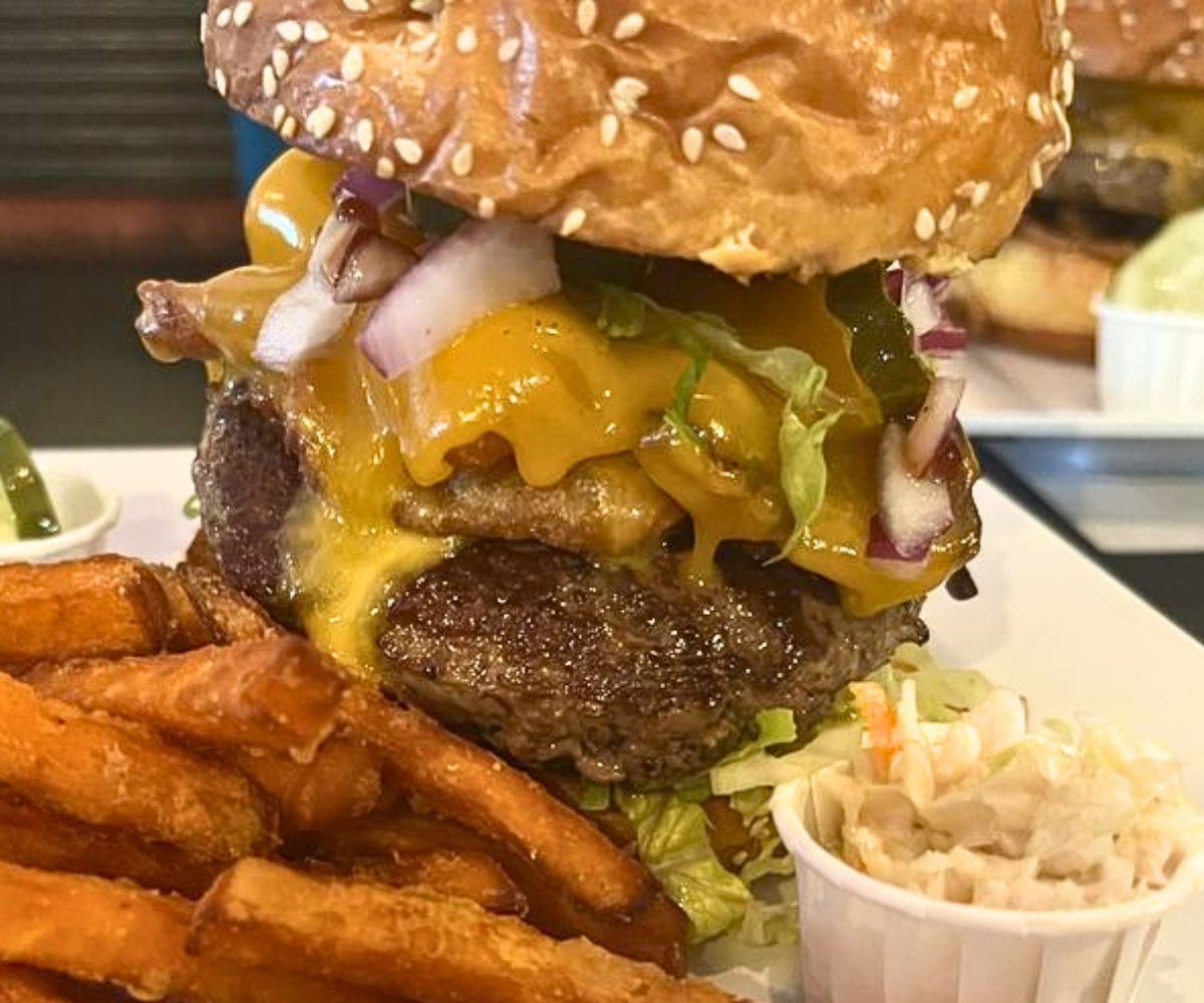 Mount Hood Burger at Boss Burger in Norwalk, Connecticut