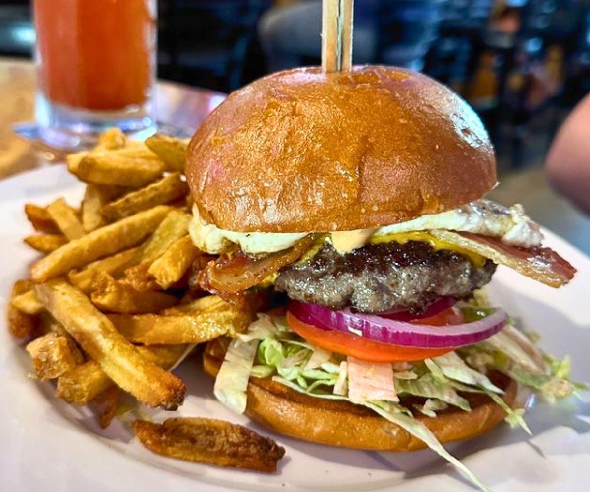 Wake N' Bacon Burger at Lopez & Lefty's in Anaheim, California