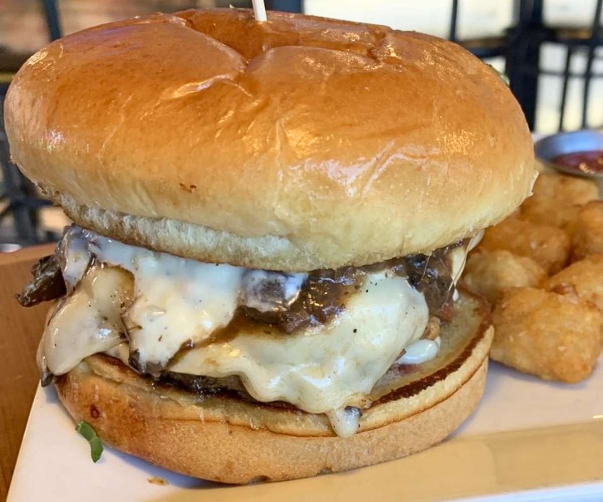 Fungi Burger at The Spot Neighborhood Grill in Scottsdale, Arizona