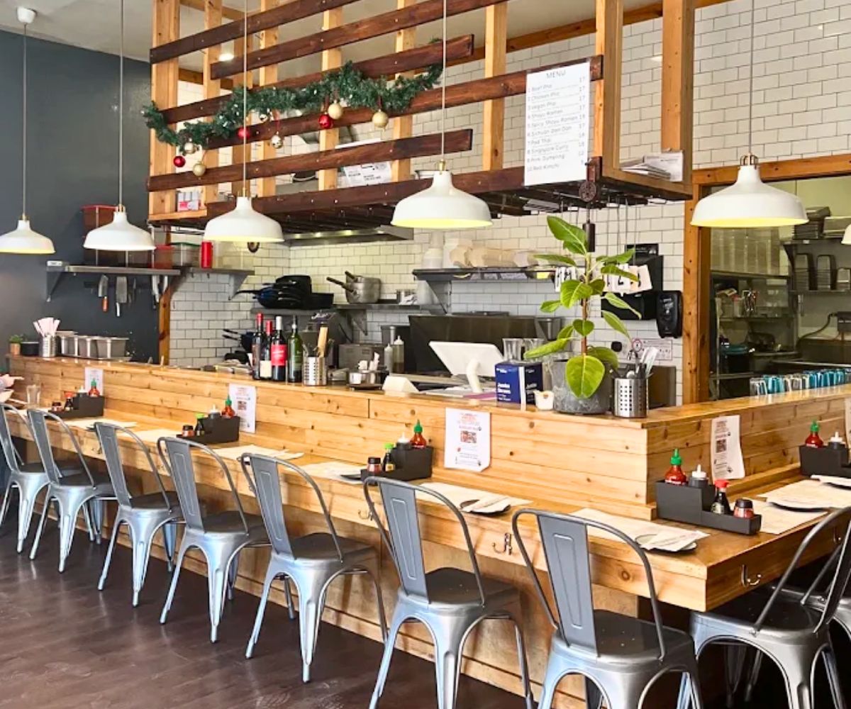 interior of Noodlezip in Bismarck, ND