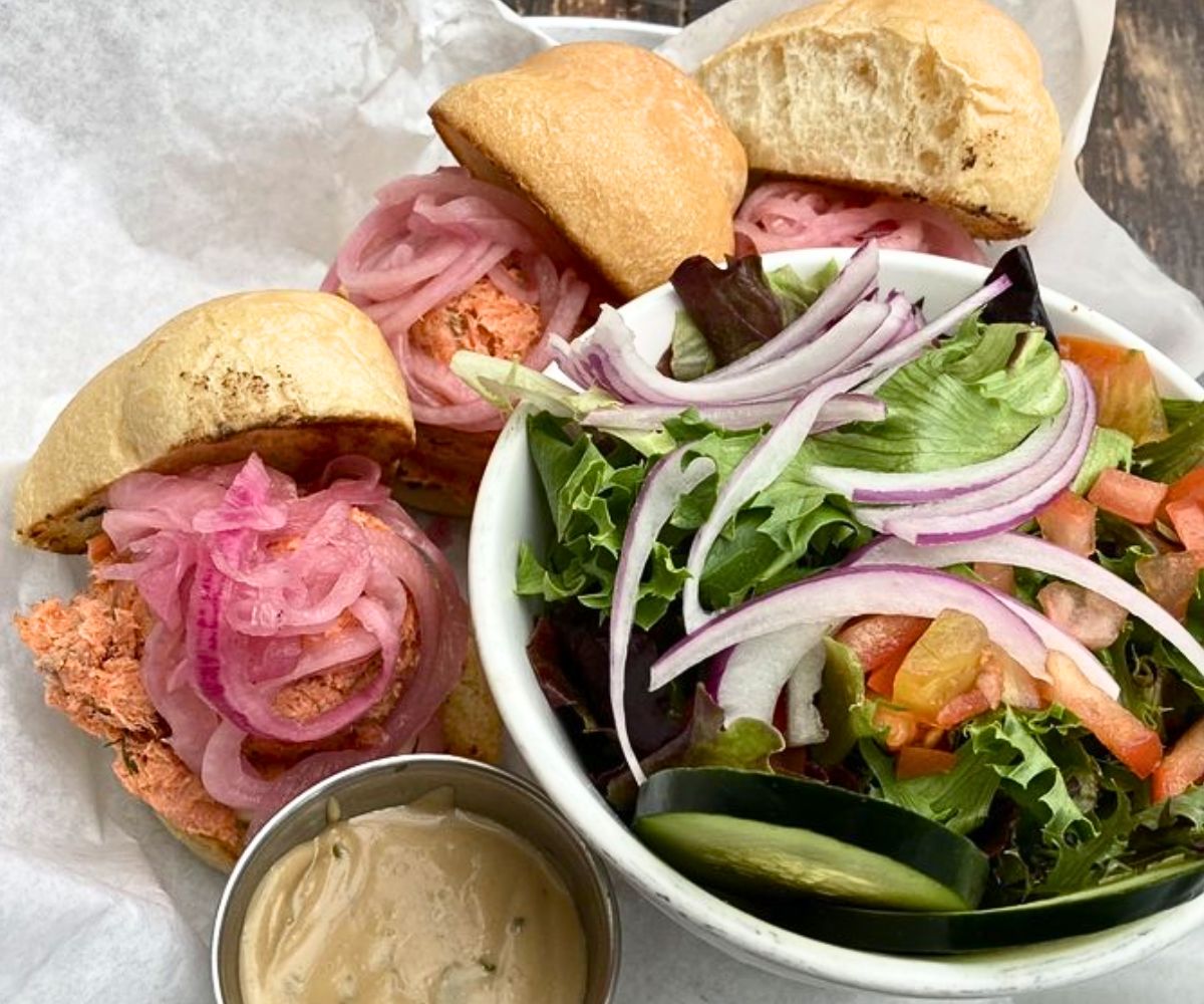 Smoked Salmon Sliders at Blue Roof Bistro in Fairbanks, Alaska