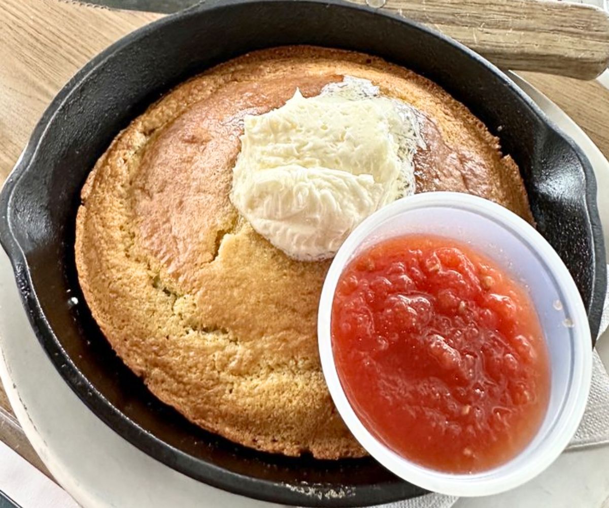 Iron Skillet Cornbread at Porch Restaurant in South Jordan, Utah