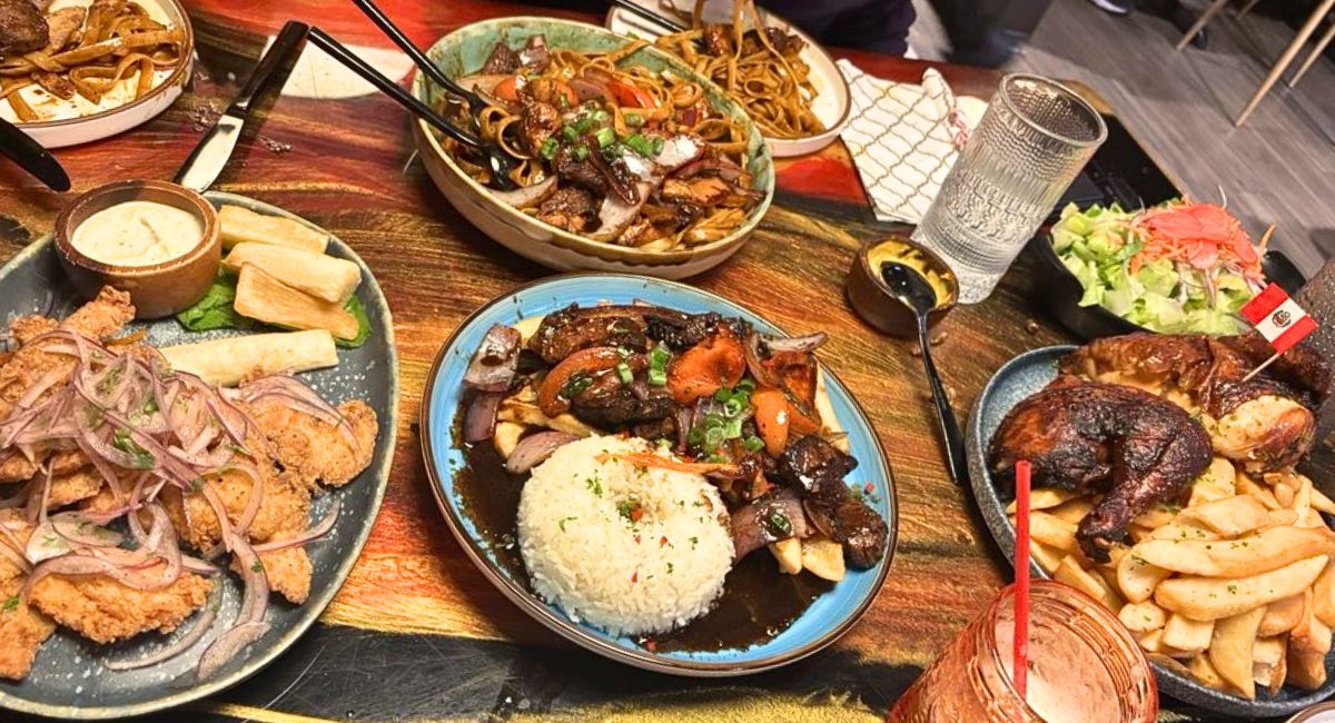 various dishes at The Red Llama in Lone Street, Colorado