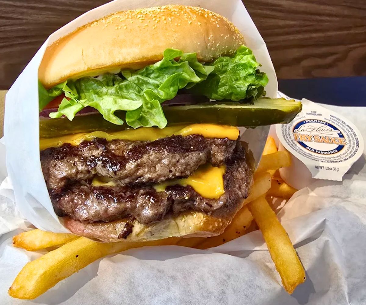 Double Cheeseburger at Main Street Burger in Meridian, Idaho