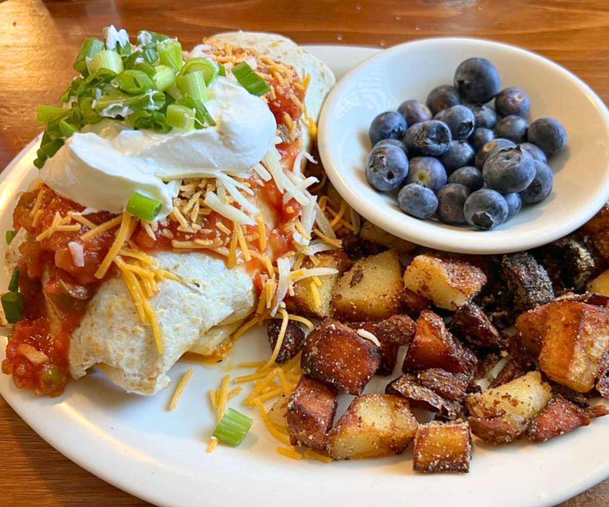 Chorizo Breakfast Burrito at Brother Juniper's in Memphis, TN