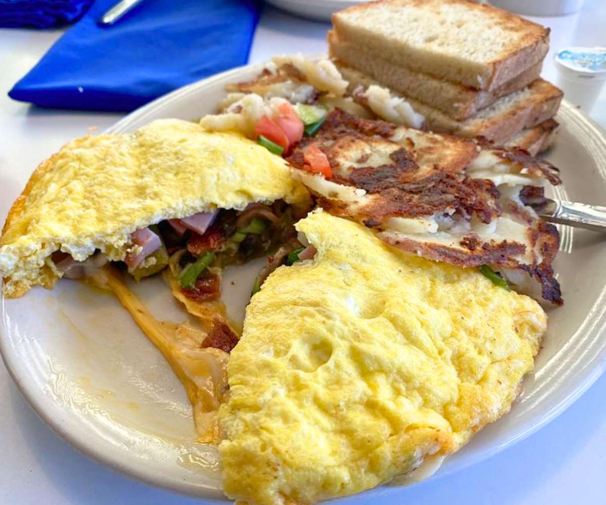 Kitchen Sink Omelette at Cracker Box Restaurant in Carson City, Nevada