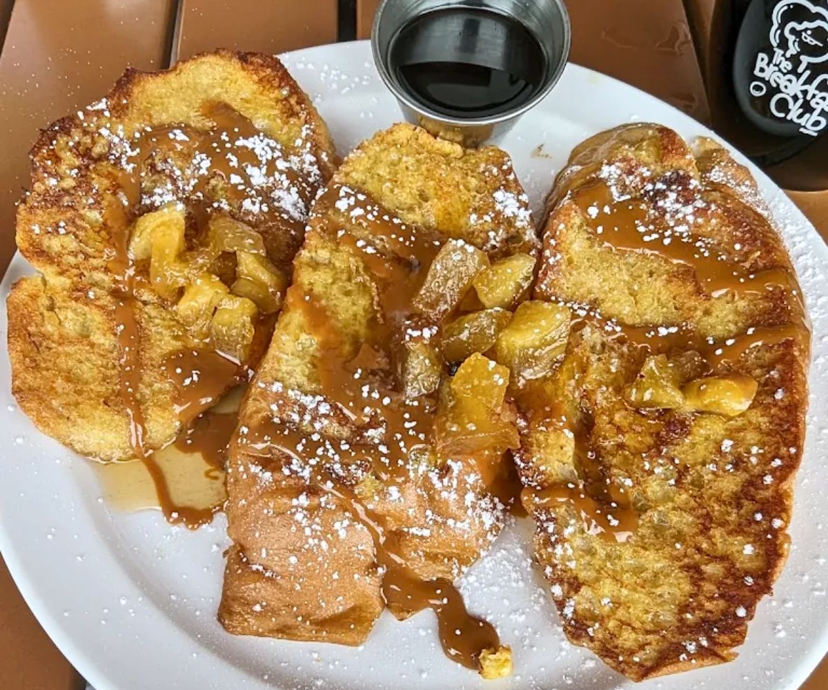 Salted Caramel French Toast at J's Diner in Hagerstown, MD