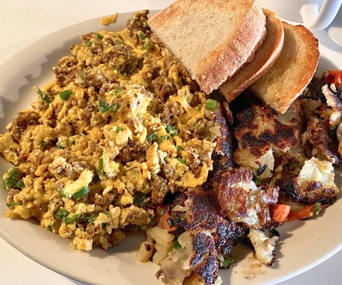 Chorizo Scramble at Cracker Box Restaurant in Carson City, NV