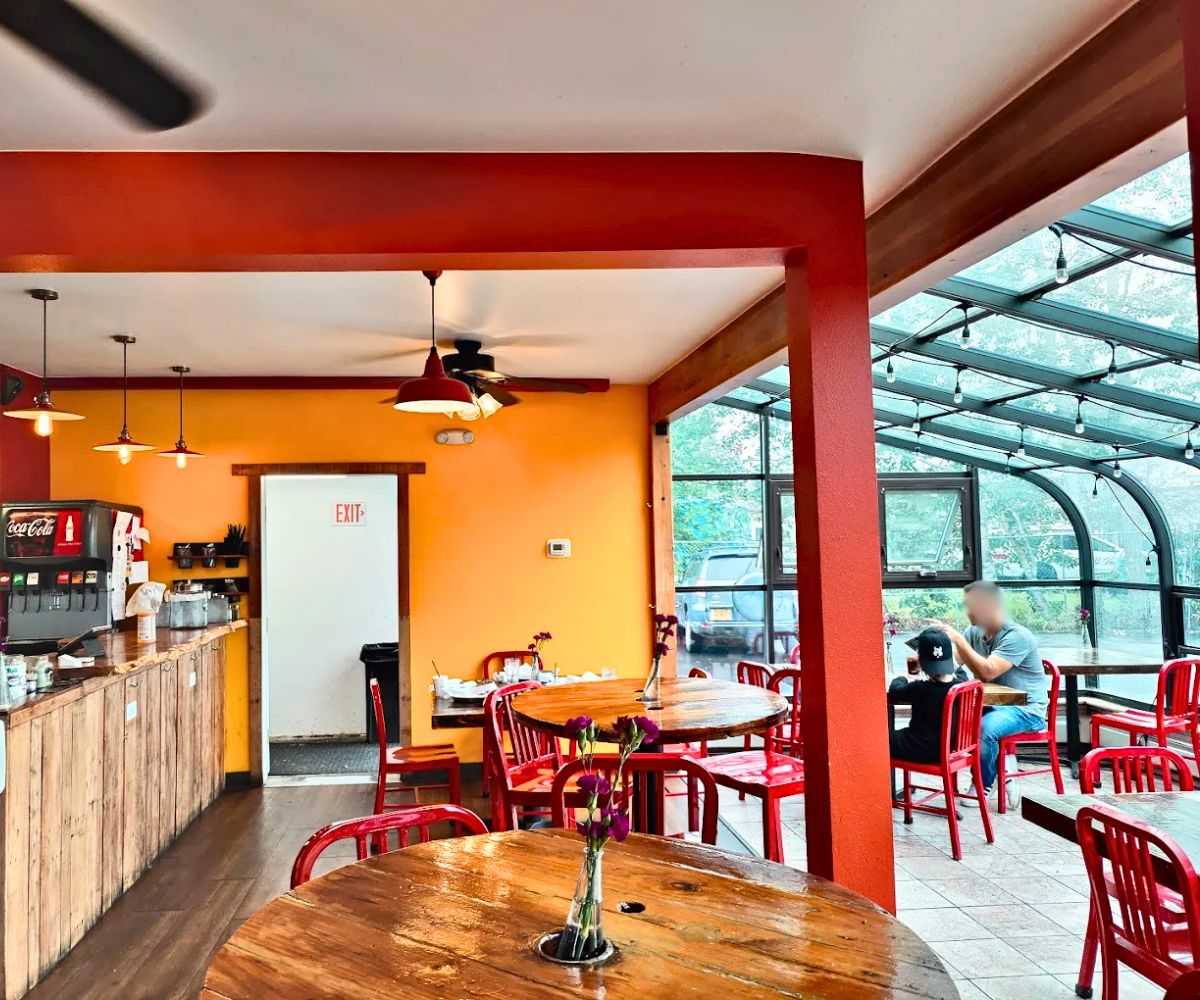 interior of Blue Roof Bistro in Fairbanks, AK
