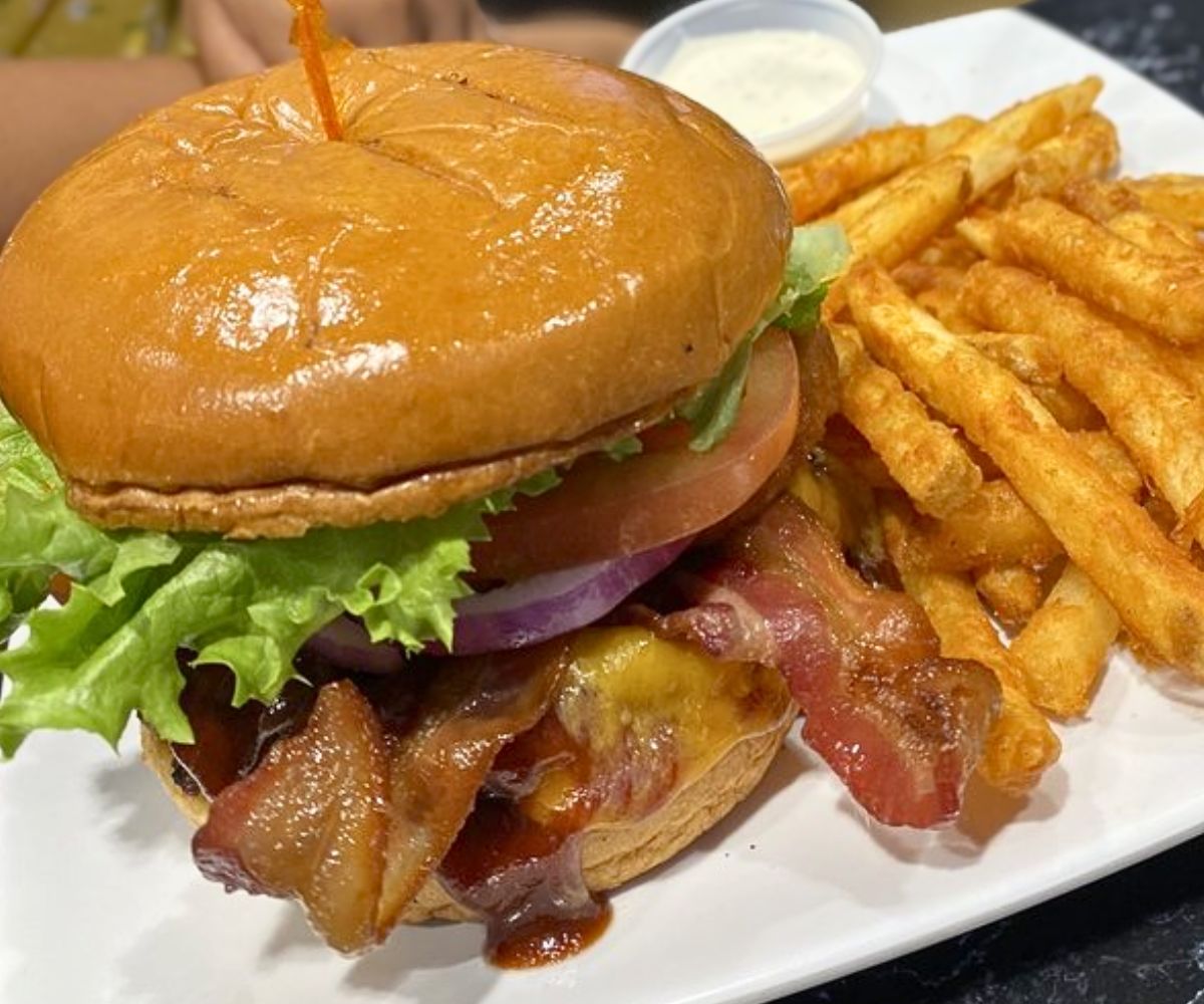 Bacon Cheeseburger at Rooftop on Miller in Buckeye, AZ