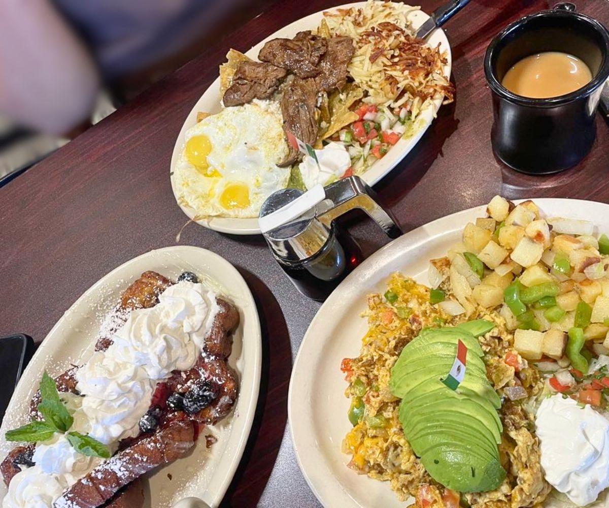 breakfast dishes at Jacobo’s Coffee House in Sparks, Nevada