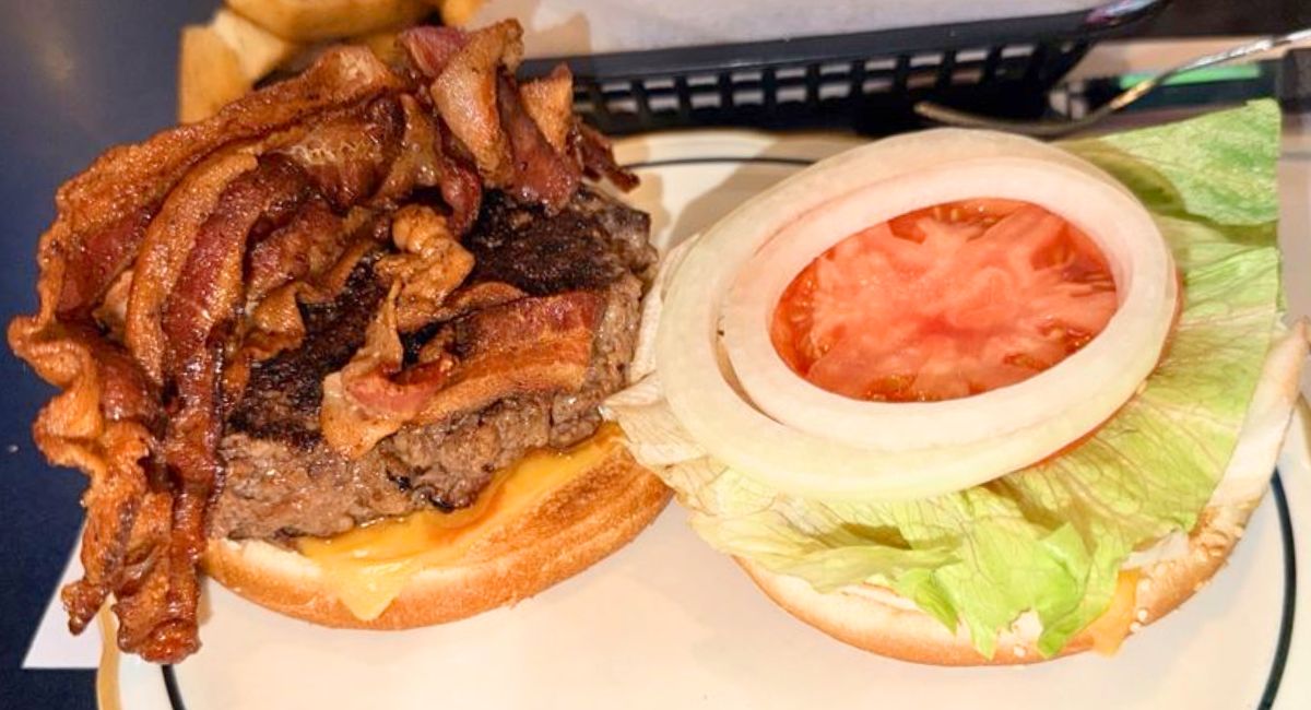 Bacon Cheeseburger at Krug's Tavern in Newark, New Jersey