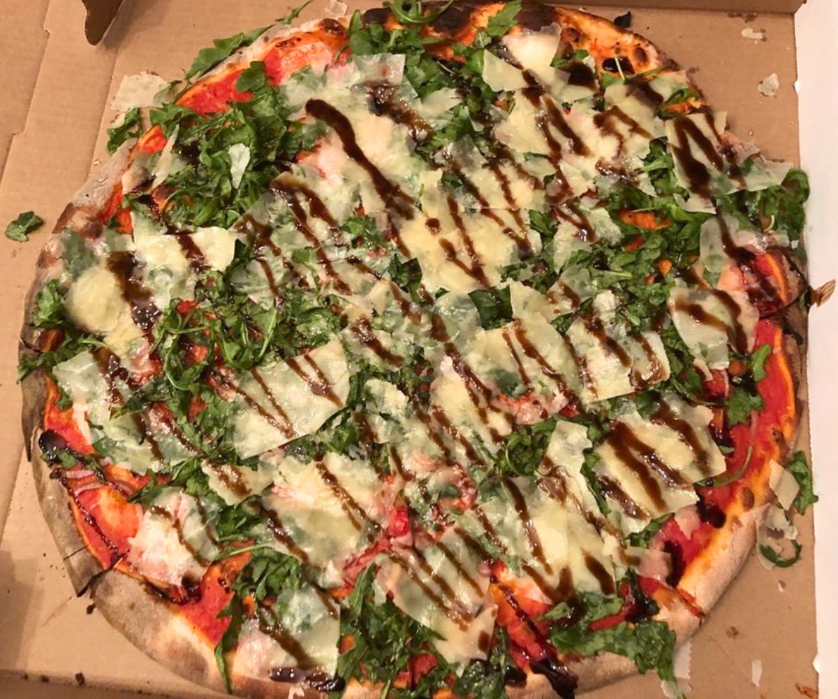 Arugula Pizza at Rubirosa in New York, New York