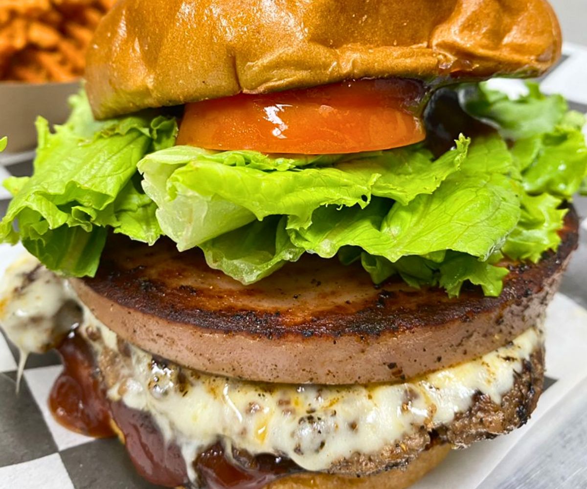 Arkansas BBQ Bologna Burger at North Bar in North Little Rock, Arkansas