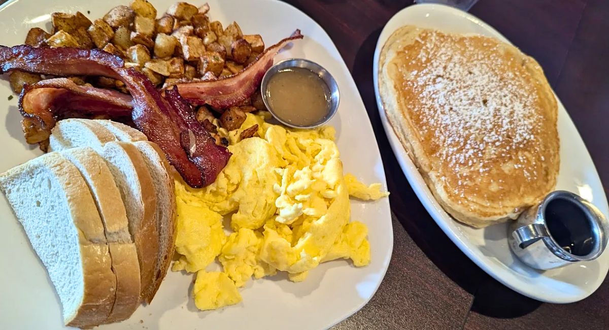 breakfast at Eggs & Jam in West Des Moines, IA