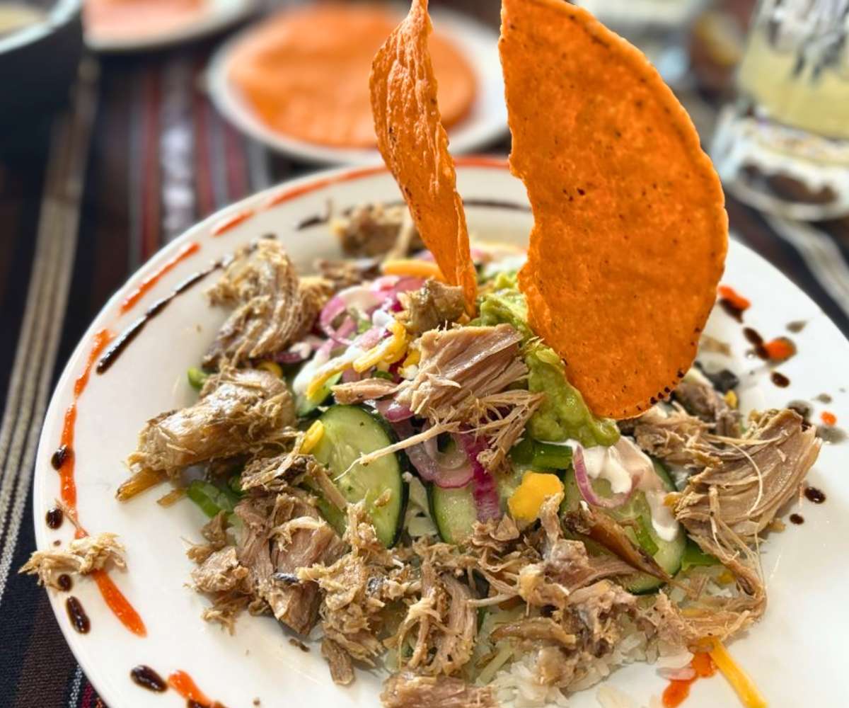 El Plato Cubano with pork at Rolando's Restaurante in Fort Smith, AR