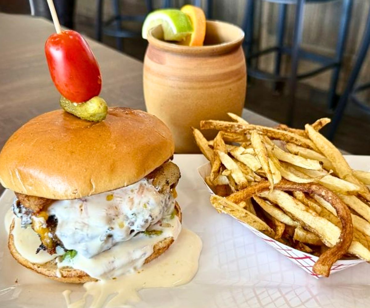 Crazy Queso Burger at North Bar in North Little Rock, Arkansas