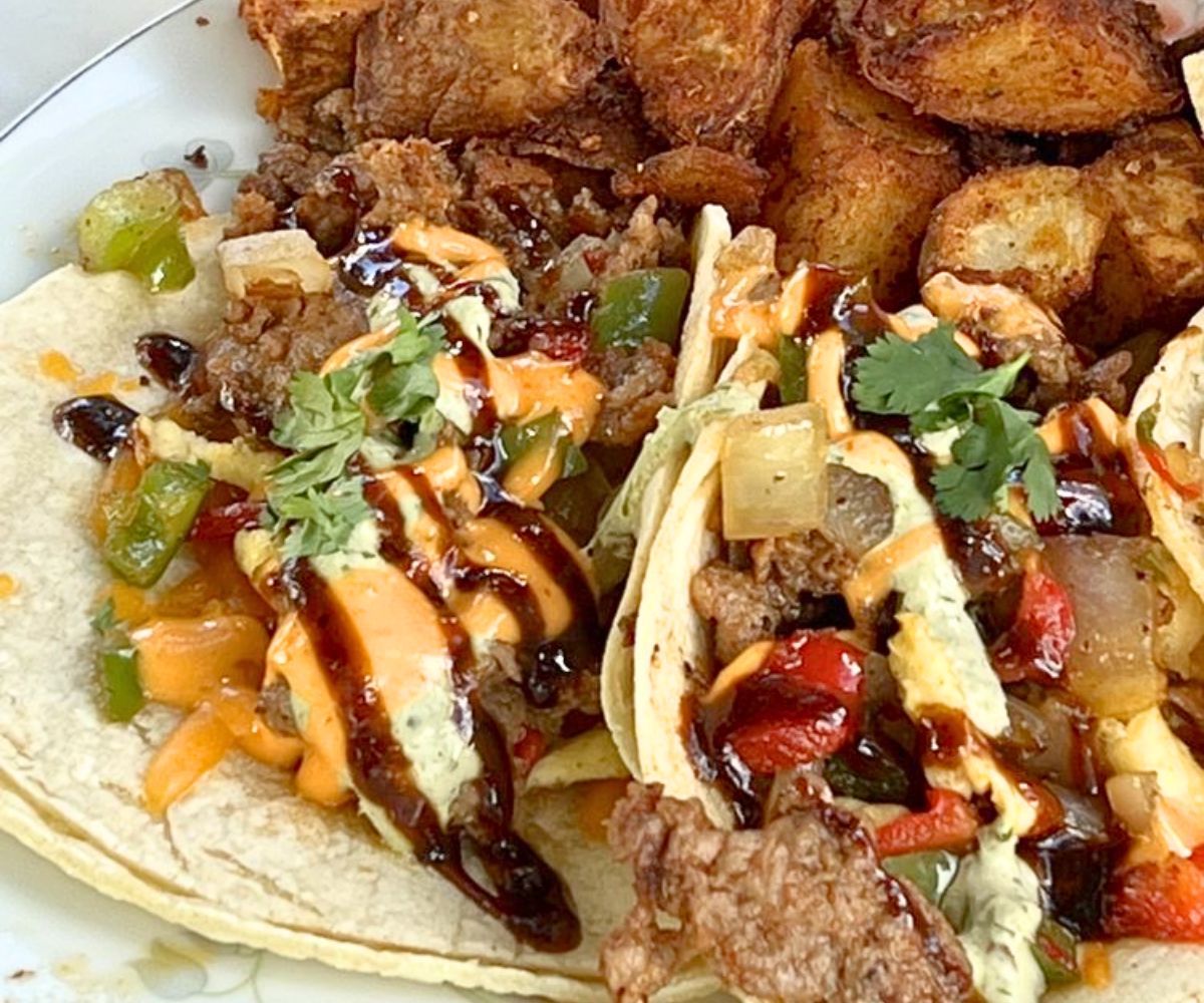Ozark Tacos at The Farmer's Table Cafe in Fayetteville, Arkansas