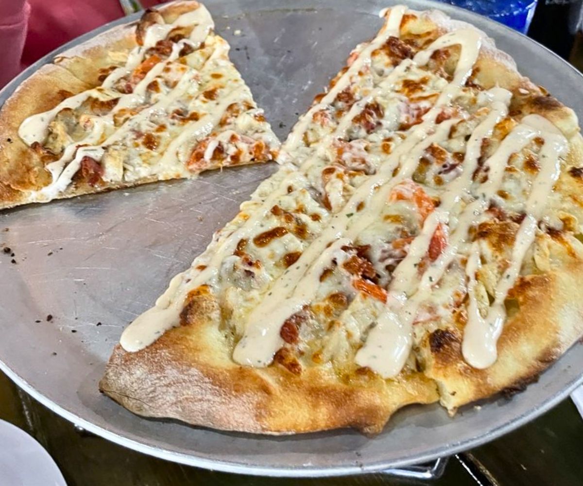 Chicken Bacon Ranch Pizza at Blue Skye Brewery & Eats in Salina, Kansas