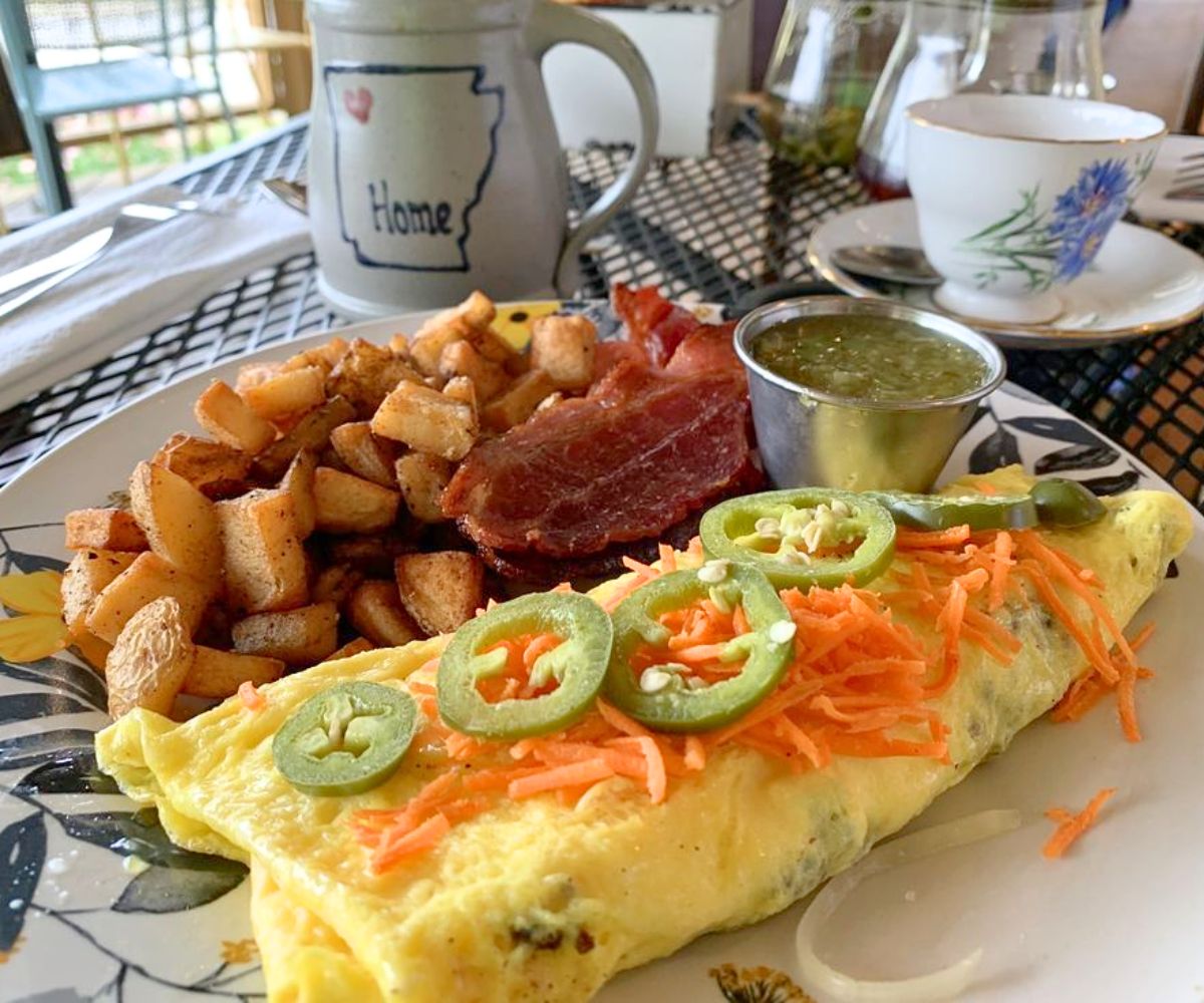 Southwest Omelette at The Farmer's Table Cafe in Fayetteville, AR