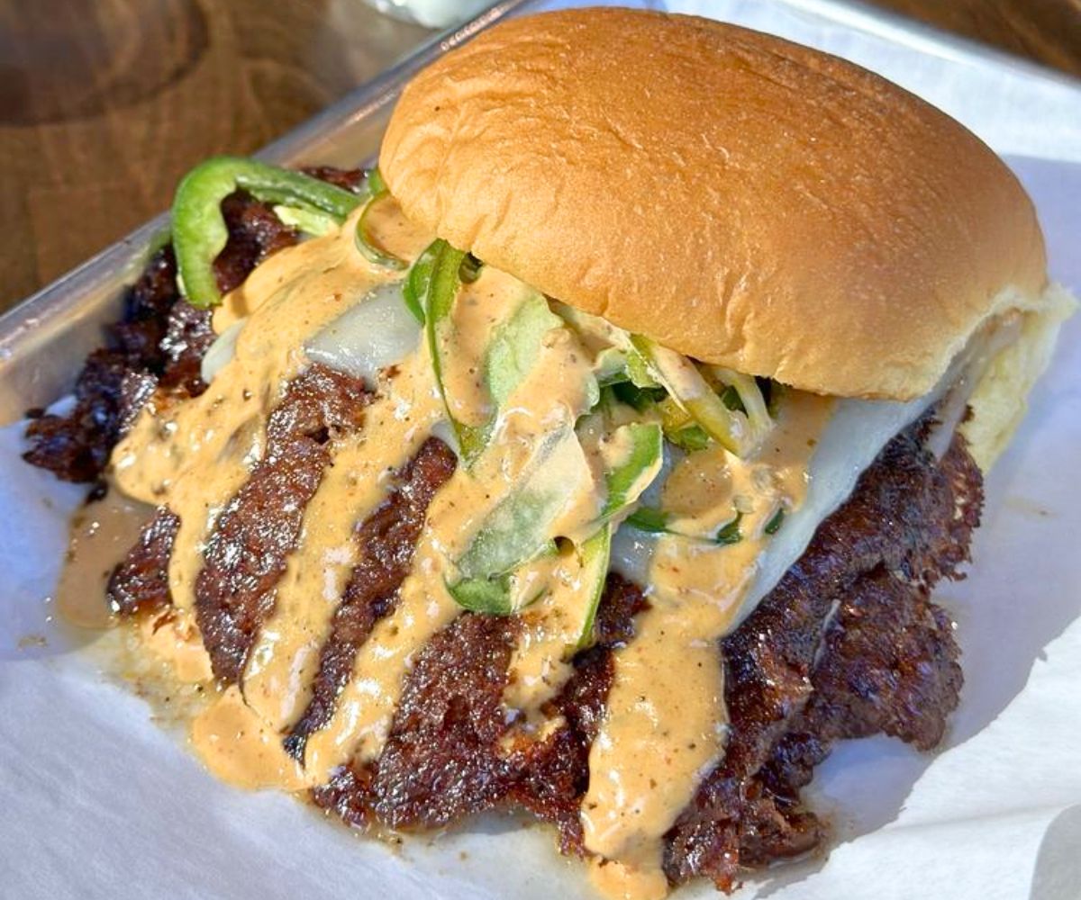 Spicy Smash at Hammer Burger in Santa Ana, CA