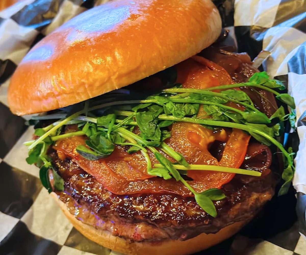burger at Dempsey's Burger Pub in Wichita, KS