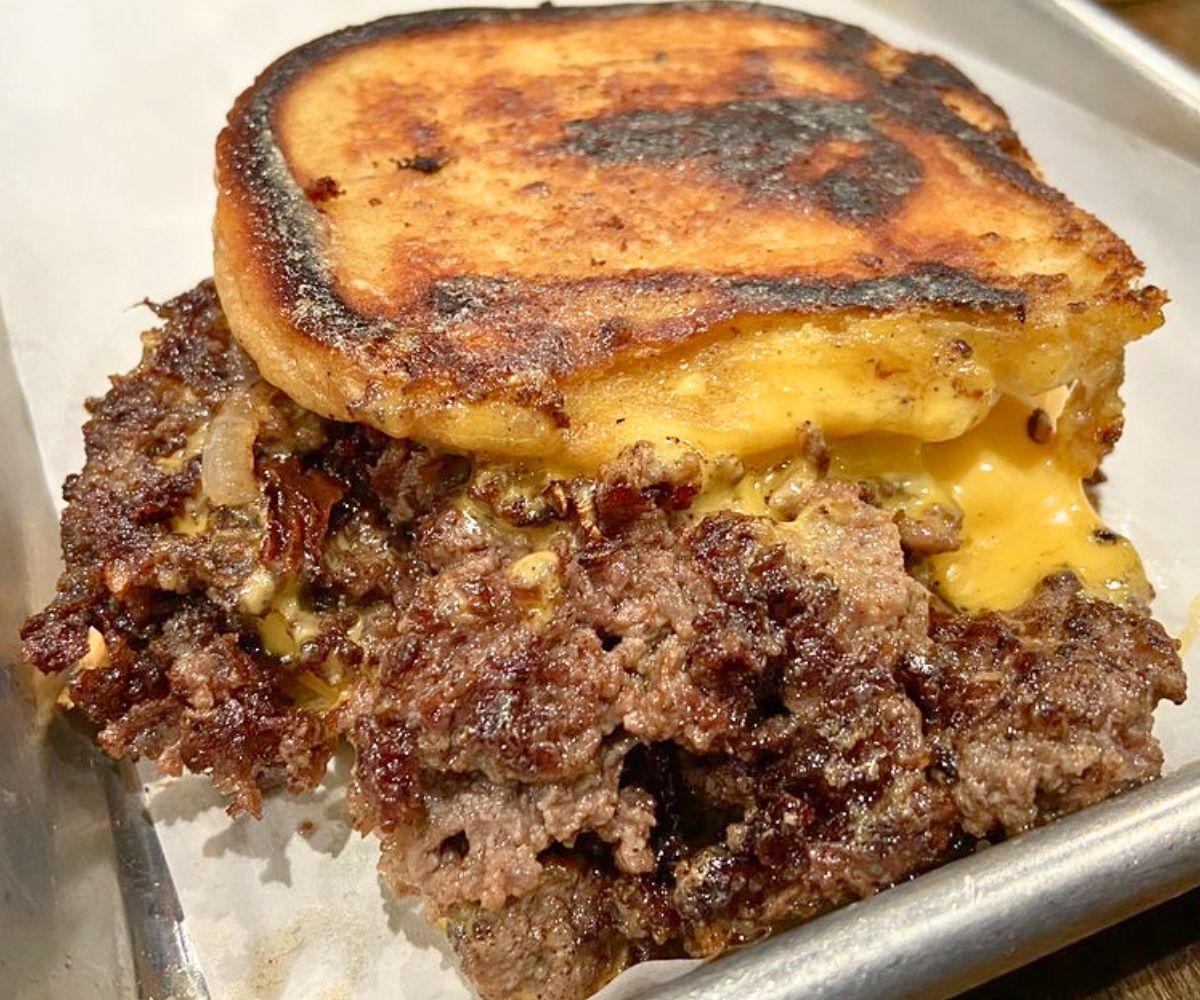 Flatty Melt at Hammer Burger in Santa Ana, CA