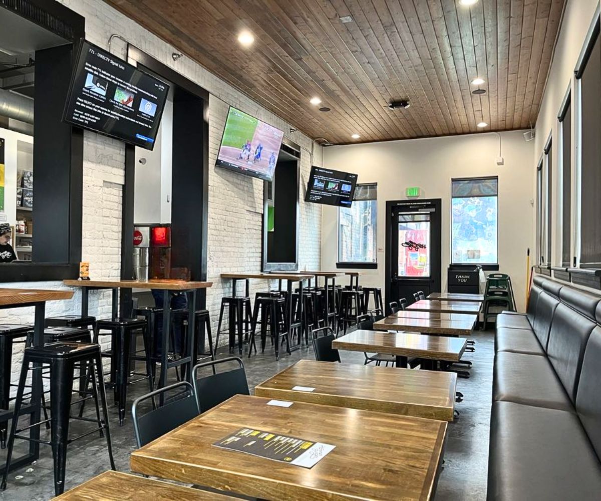 interior of Hammer Burger in Santa Ana, CA