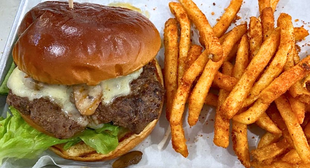 Garlic Burger at Nest Burger in Plano, Texas