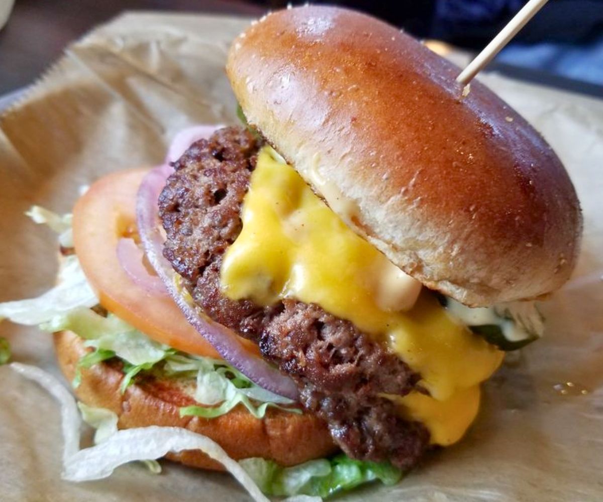 The Freakin' Burger at Freakin' Unbelievable Burgers in Flint, Michigan
