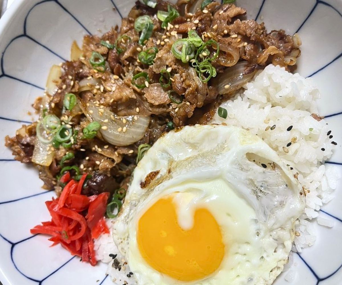 Gyudon at Sakanaya in Champaign, Illinois