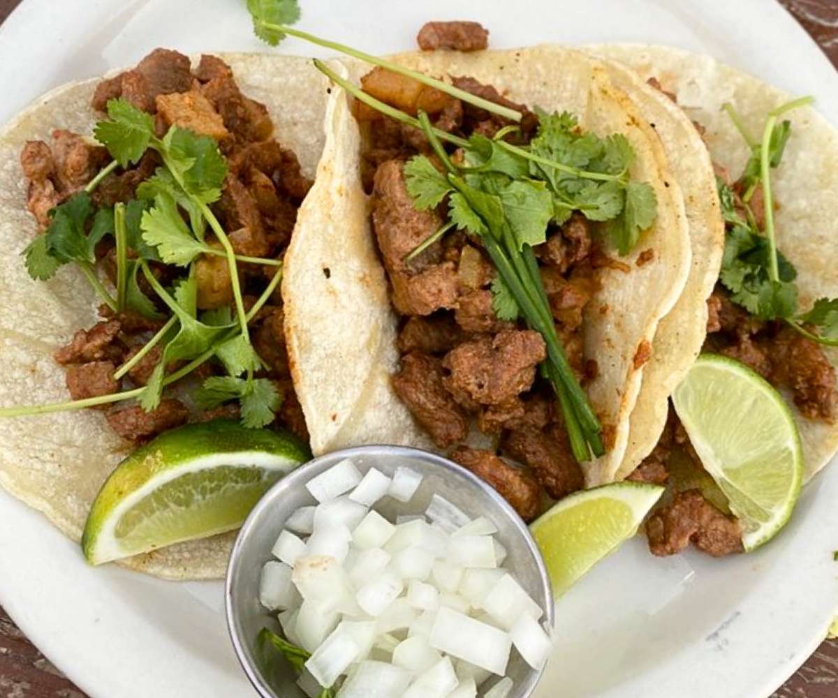 Pastor Tacos at Chala's Wood Fire Grill in Mesilla, New Mexico