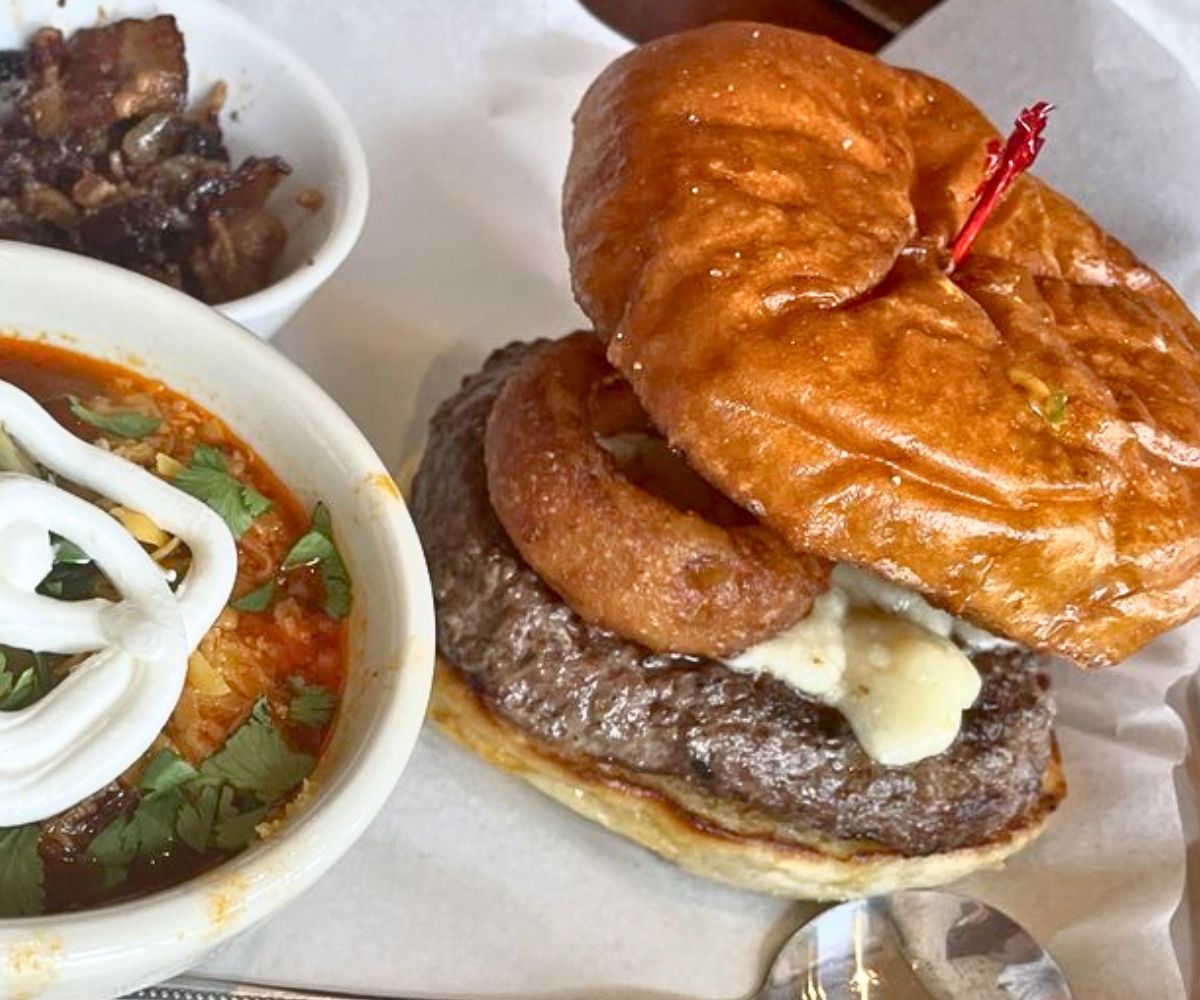 Candied Bacon Burger at Ruby Owl in Oshkosh, WI