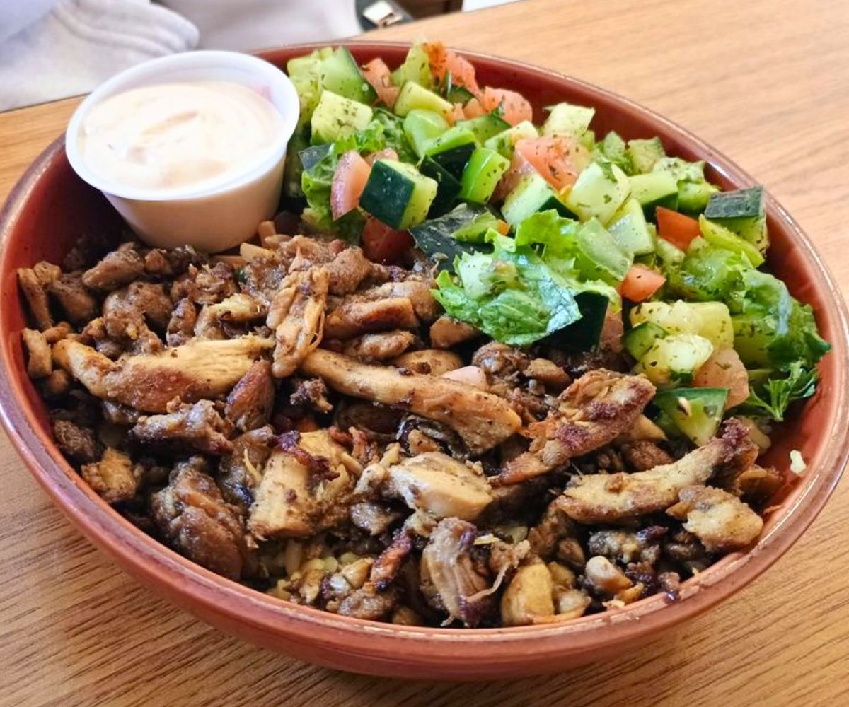 Chicken Shawarma Bowl at Sara’s Cafe & Grill in Roswell, New Mexico