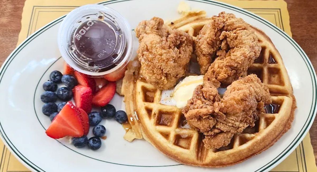 Chicken and Waffles at The Midtowner in Hattiesburg, MS