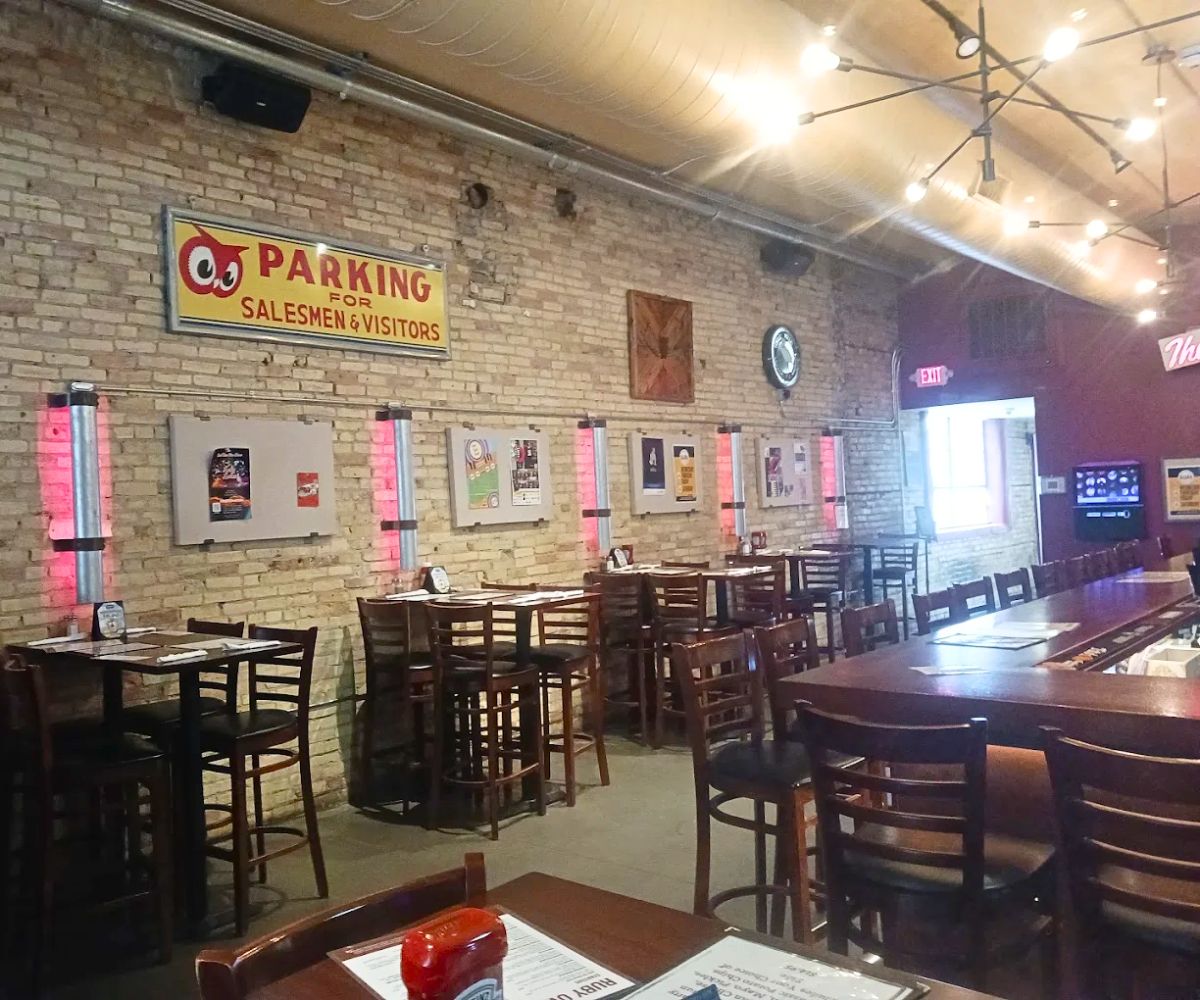 interior of Ruby Owl in Oshkosh, WI
