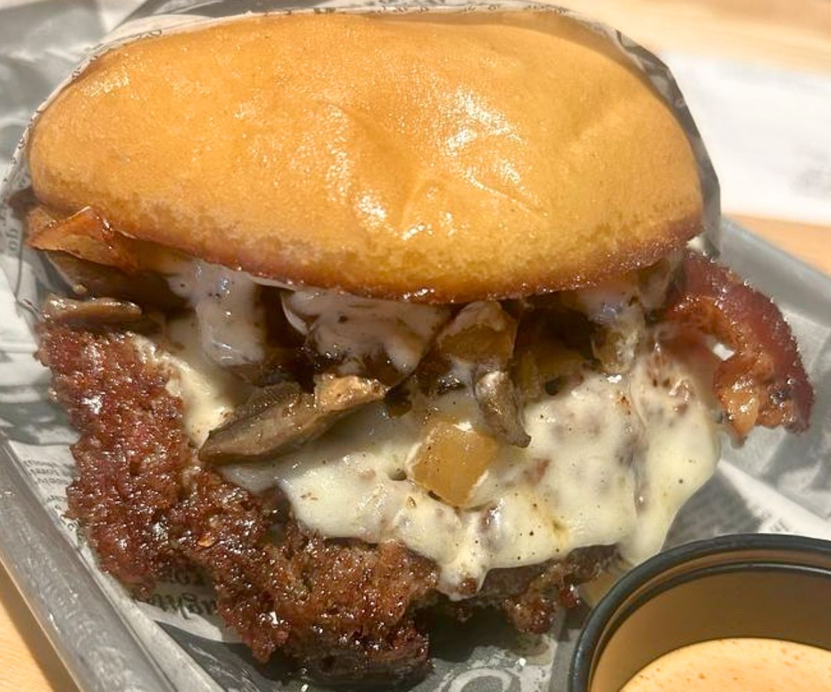 Mushroom Burger at Benny's Smash Burger in Plantation, FL