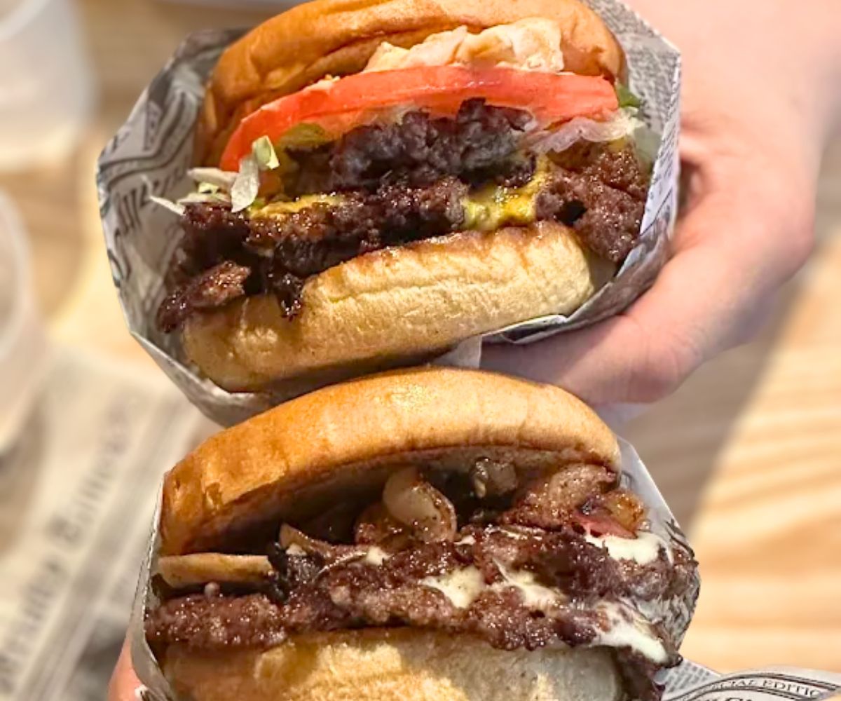 burgers at Benny's Smash Burgers in Plantation, Florida