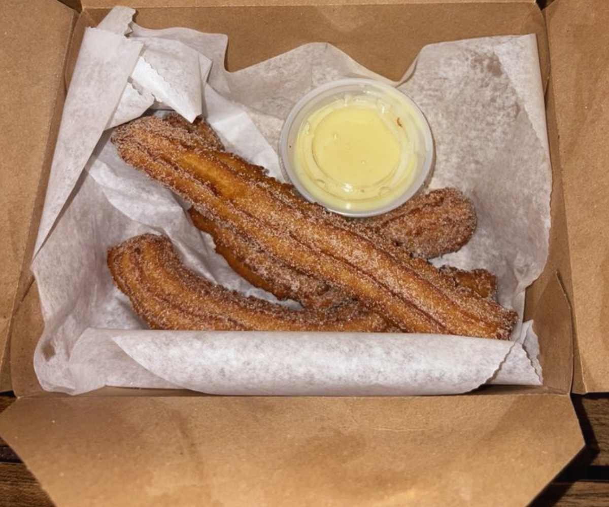 Churros at the taco stand in Riverside, CA