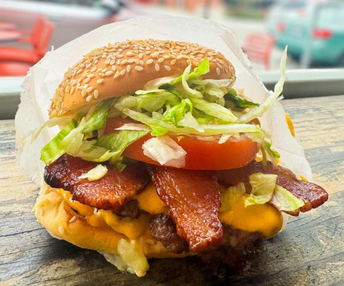 burger at proudly serving in Long Beach, Ca