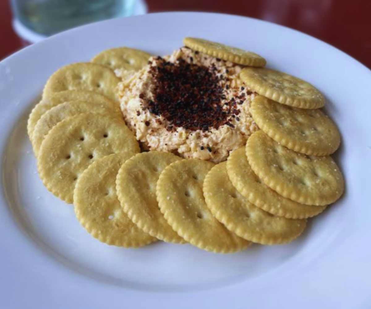 crackers with kimcheese at dear donna in kansas city
