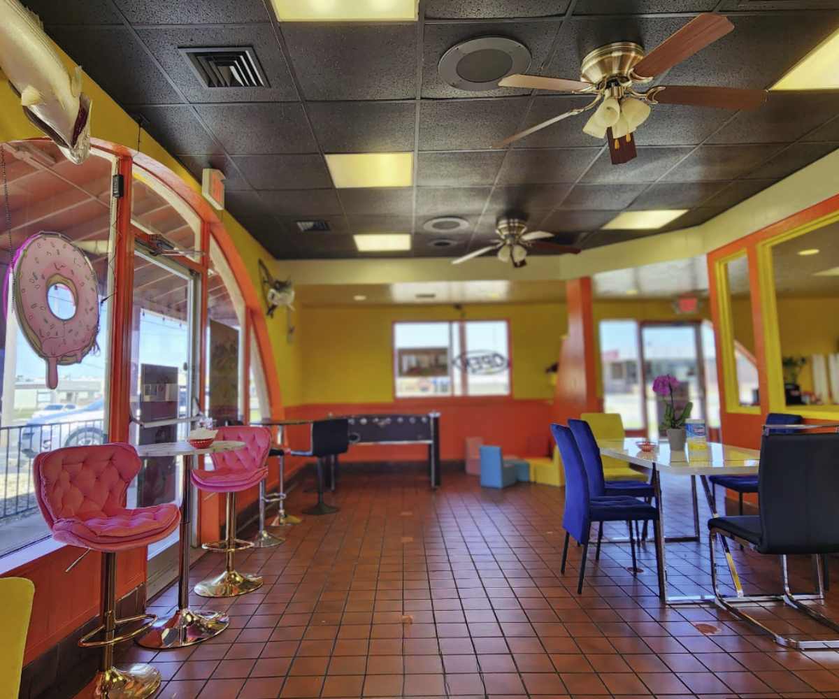 inside crispy donuts in wichita, kansas