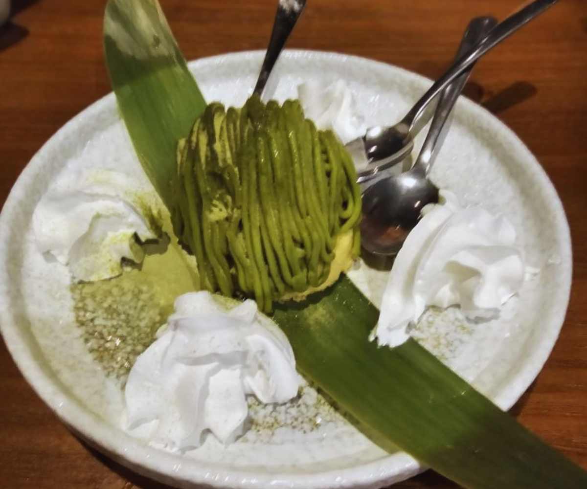 Matcha Mocha Blanc at shinobi restaurant and bar in arlington texas