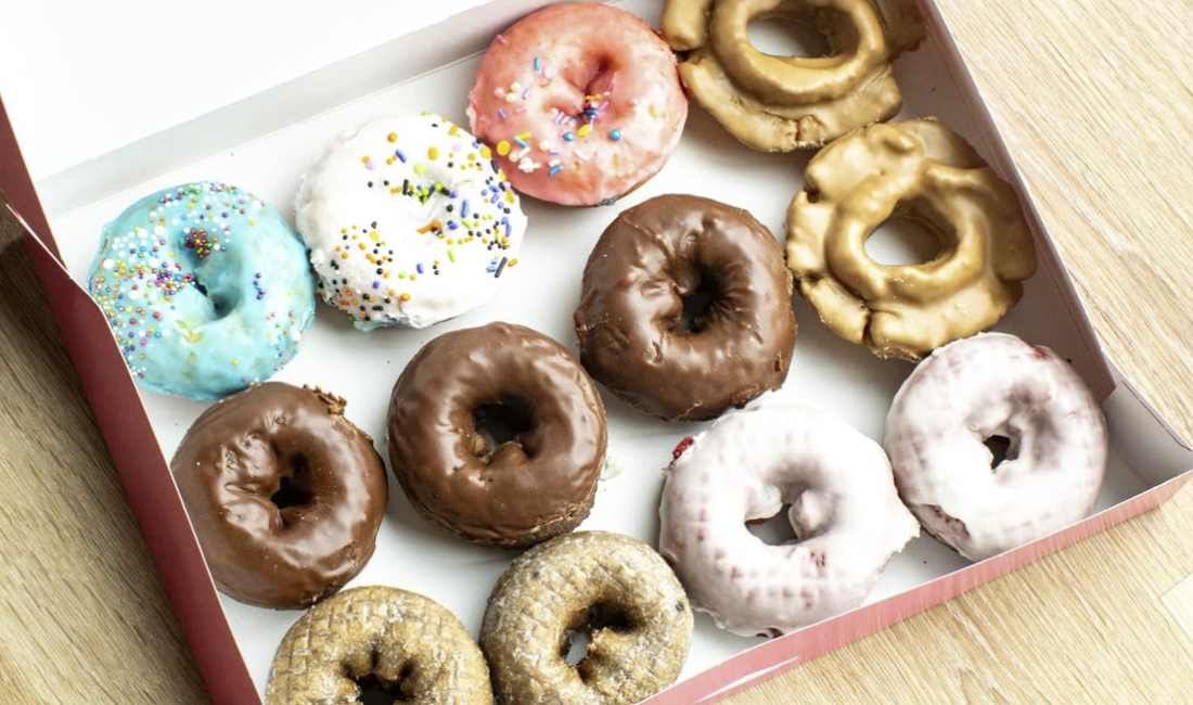 dozen donuts at Crispy Donuts in wichita kansas