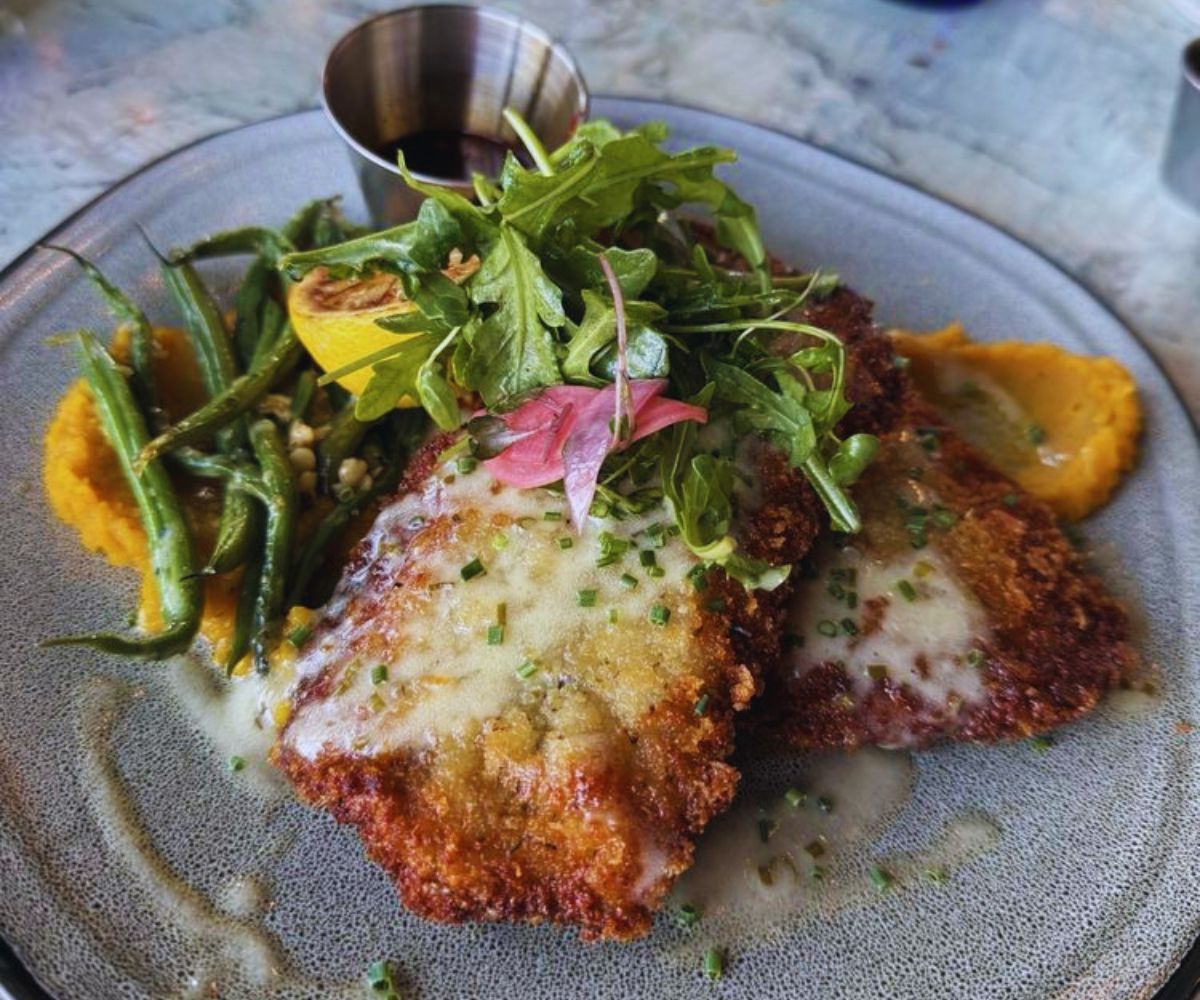 Fat Calf Brasserie - Herb Crusted Veal