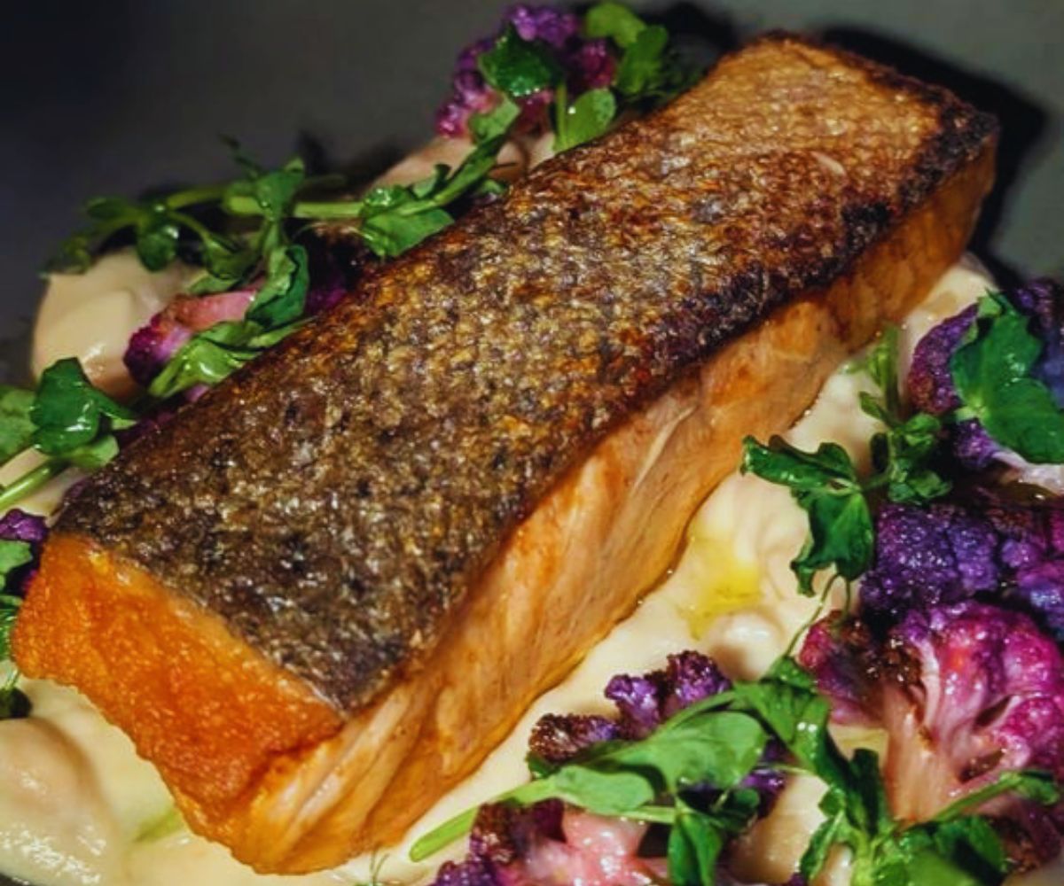 Scout's Restaurant - Seared Salmon, Cauliflower & Potatoes