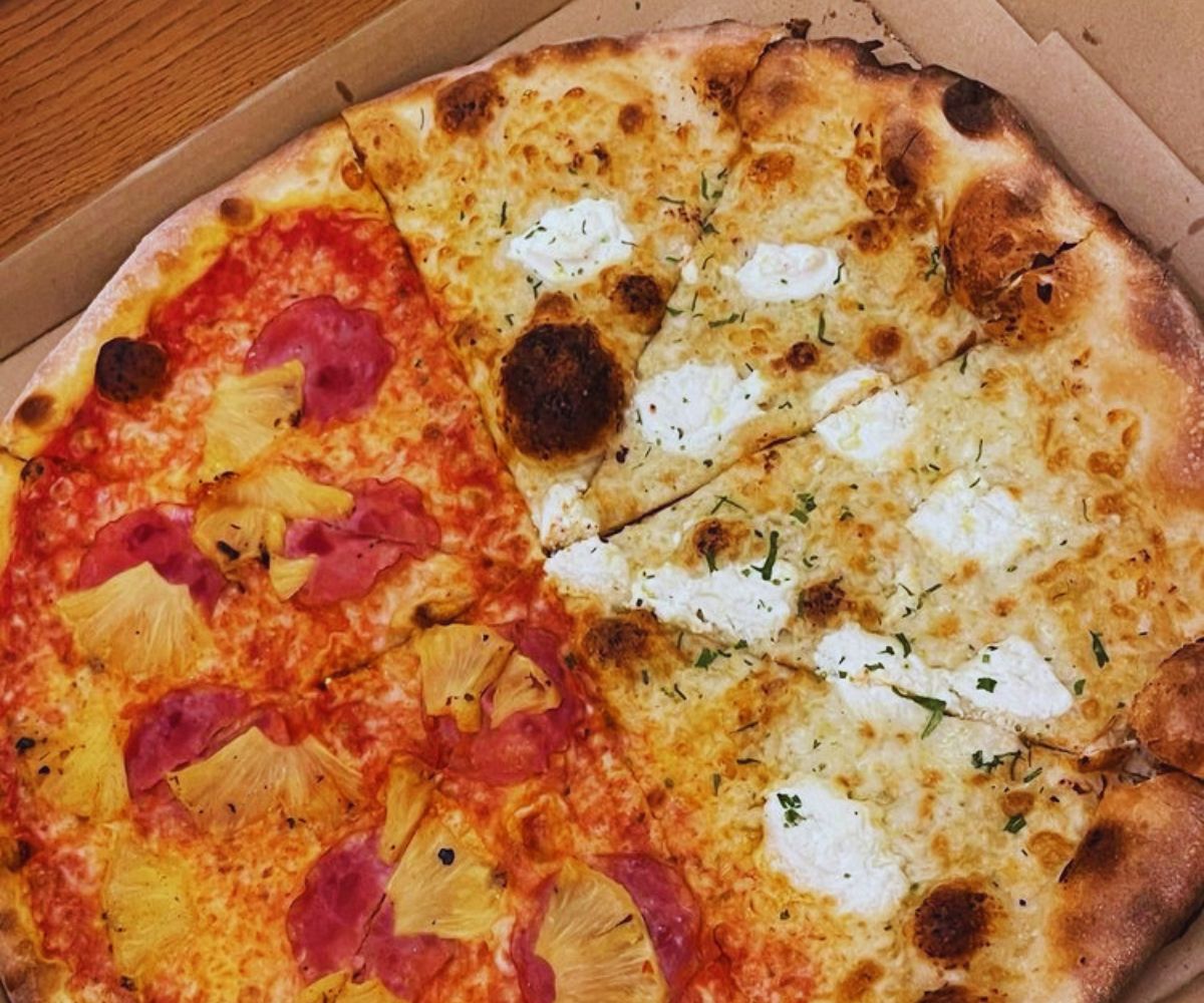 Loosies Pizza - Half Hawaiian, Half White Ferrari